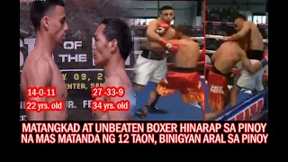 UNDEFEATED AMERICAN-MEXICAN HINID KINAYA ANG PINOY NA MAS MADAMI PA ANG TALO KAY SA PANALO!