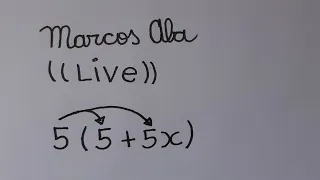 (( Live ))  -  Distributiva  - Marcos Aba Matemática