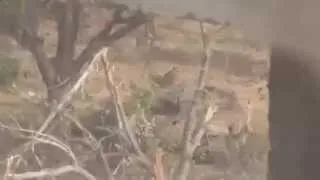 Syrian army tank  direct hit by FSA