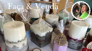 DIY - How to make beautiful candles with cement - make and sell