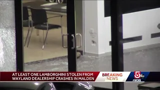 Lamborghini heist update: Crash in Malden