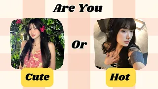 Are You CUTE🍭Or HOT🔥| Aesthetic Quiz🕯🎀 | 2024✨