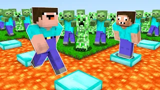 НУБ И ПРО ПРОХОДЯТ ИСПЫТАНИЯ В МАЙНКРАФТ ! НУБИК ПРОТИВ ТРОЛЛИНГ ЛОВУШКА В MINECRAFT Дак Плей