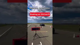 Emergency braking BMW M8