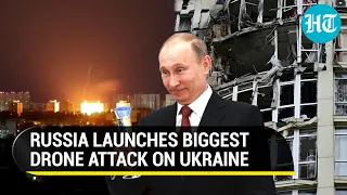 Russia bombards Ukraine with 60 Kamikaze drones, 36 hit Kyiv; Wagner advances in Bakhmut | Watch