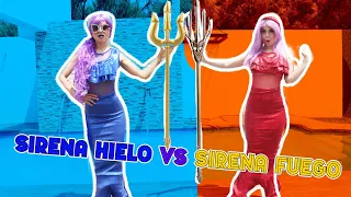 Sirena Fuego Vs Sirena Hiela - Desafio Sirena Ardiente Vs Sirena Helada / Maliy Emita