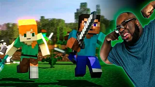 BEES FIGHT - Alex and Steve Life (Minecraft Animation) REACTION