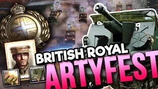 BRITISH ROYAL ARTYFEST: The Queen is Mad [4v4] [UKF] [Lienne Forest] — Full Match of CoH2