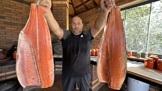 Lightly salted Salmon and Trout. The Fish Season Has Begun