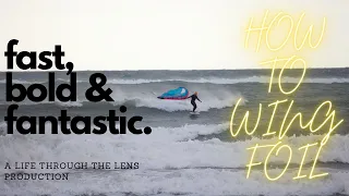 How to wing foil. Riding waves.