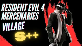 Resident Evil 4 | Mercenaries | Rank S++ | VILLAGE - LEON (Pinstripe) Gameplay