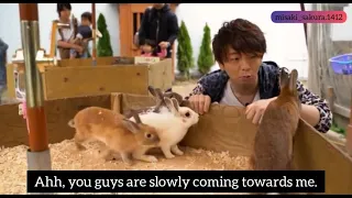 『ENG SUB』Kimura Ryouhei playing with Bunnies