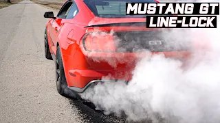 2019 Mustang GT PP2 LINE LOCK Tutorial MANUAL! HUGE BURNOUT