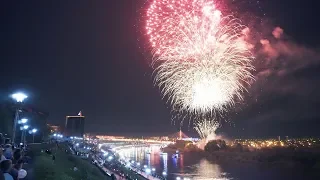 Праздничный салют 9 мая. День Победы. Тюмень 2019