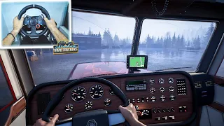 Alaskan Road Truckers (Playtest) in First Look | Steering Wheel Gameplay