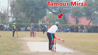 26 Runs Need 12 Ball Taimoor Mirza Batting , Best Match In Cricket ,tamour mirza
