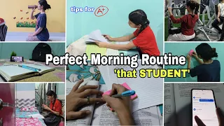 5-8AM PERFECT SCHOOL MORNING ROUTINE/Tips to become 'that STUDENT' in School🌷📚 #studyvlog