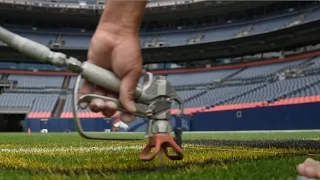 Paintin’ Manning’s Lawn: Turf Crew Paints the field at Sports Authority Field at Mile High