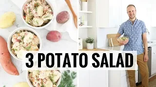 Easy, Creamy 3 Potato Salad Recipe with Aaron! Healthy Grocery Girl