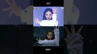 Karina MAMA Solo stage 2021 vs 2023