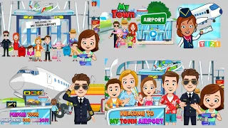 My Town Airport : Family Goes on a Trip ! || Shanzay Princess World