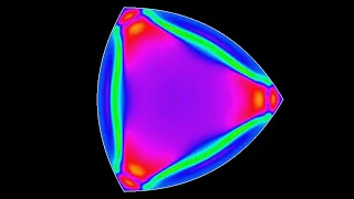 A triangular parabolic resonator