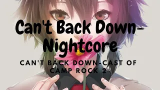 Cast of Camp Rock 2-Can't Back Down [Nightcore]