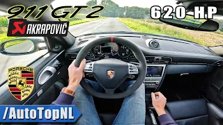 PORSCHE 911 GT2 997 *AKRAPOVIC* POV Test Drive by AutoTopNL