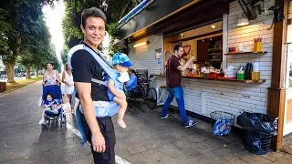 Tel Aviv Evening Walk -  Coffee Kiosk, Supermarket, and Neighborhood Tour!