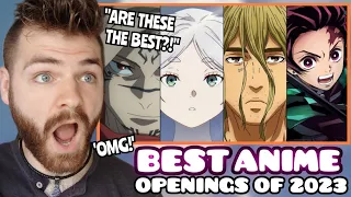 First Time Reacting to "The Top 50 ANIME OPENINGS of 2023" | New Anime Fan!