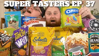 Super Tasters Podcast Ep. 37 - Twisted Lime Doritos! Sour Patch OREOS!! BRITISH SCRAN, LADS!!!
