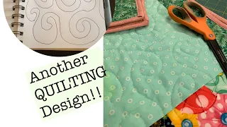 Another free motion quilting design- finish your quilt
