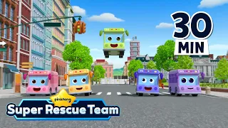 Five Little Buses Jumping On The Road + More｜Pinkfong Super Rescue Team - Kids Songs & Cartoons