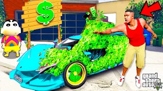 If Franklin Touch ANYTHING Turns To MONEY in GTA 5 | SHINCHAN and CHOP