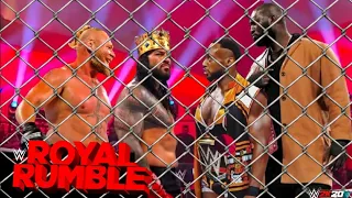 WWE December 2021 - Roman Reigns & Brock Lesnar vs Omos & Big E : Royal Rumble 2021 - Hell In A Cell