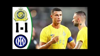 Al Nassr vs Inter Milan 1-1 - Highlights & All Goals | Club Friendly 2023 HD Ronaldo Goal