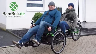 Fahrspaß auf dem E-Trike Tandem Serienmodell 2018