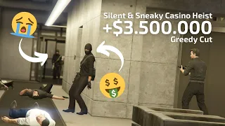 Silent & Sneaky Casino Heist (+$3.5m Greedy Cut) - GTA Online