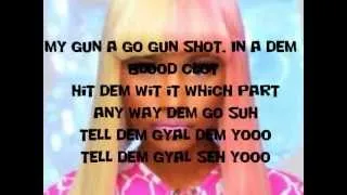 Nicki Minaj Ft. Beenie Man GunShot Lyrics