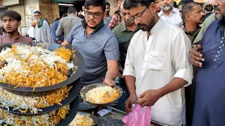 Biryani Road Side Jumma Biryani Crazy Rush Sells only on Friday Street Food Karachi