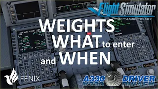 Airbus Preflight: WHICH WEIGHTS to ENTER and WHEN | Real Airbus Pilot