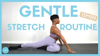 15 MIN GENTLE DANCER STRETCH ROUTINE | For Lower Back, Hips, + Hamstrings Flexibility (Intermediate)