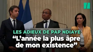 Remaniement ministériel : Pap Ndiaye tire les leçons de « l’année la plus âpre de son existence »