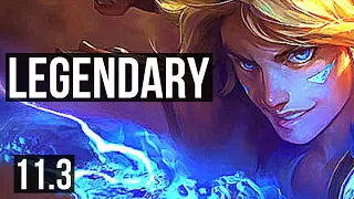 EZREAL & Yuumi vs JHIN & Alistar (ADC) | 18/0/6, Rank 3, Legendary | TR Challenger | v11.3