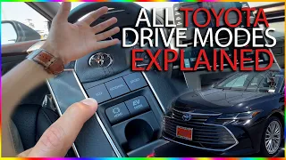 Toyota Drive Modes (Eco - Sport) Explained