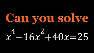 A Cool Polynomial Equation | Algebra