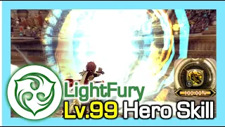 Lv99 LightFury Hero Skill (New) / How much Gauge% per skill / Dragon Nest Korea (2023 June)