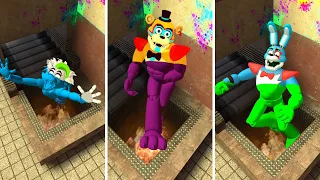 EXPLODE ALL SIREN GLAMROCK ANIMATRONICS In Garry's Mod! Five Nights at Freddy's