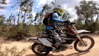 Crazy Girls on Beta XTrainer 300 and KTM 300 TPI