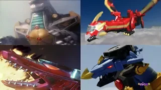 Power Rangers summon the Dragon Zords | Mighty Morphin - Ninja Steel | Power Rangers Official